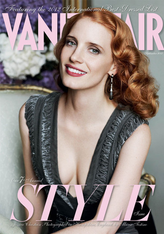 Jessica Chastain, Vanity Fair, September cover Jessica Chastain, Vanity Fair, September cover